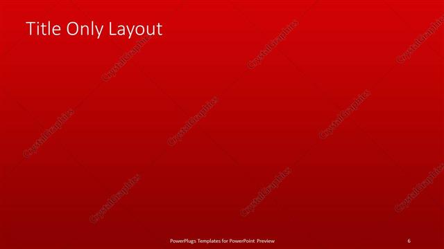 Title Only presentation slide layout