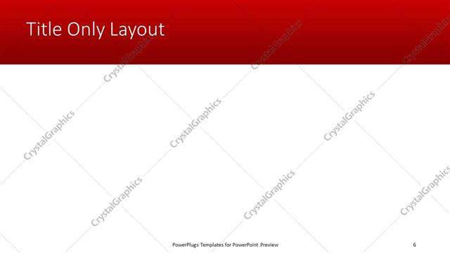 Title Only presentation slide layout