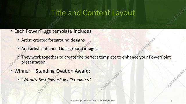 Title and Content presentation slide layout