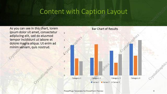 Content with Caption presentation slide layout