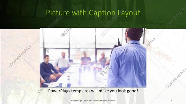 Picture with Caption presentation slide layout