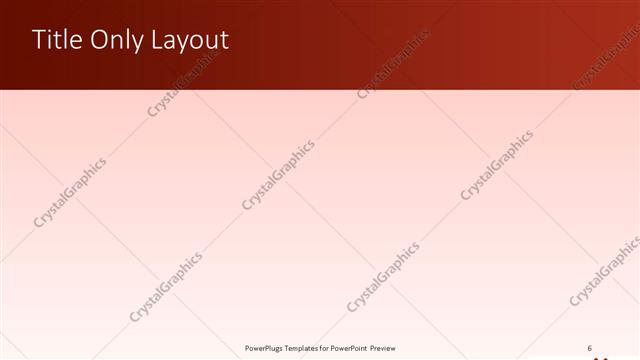 Title Only presentation slide layout