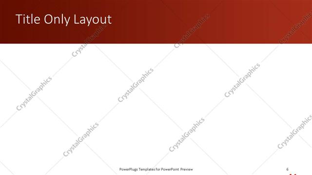 Title Only presentation slide layout