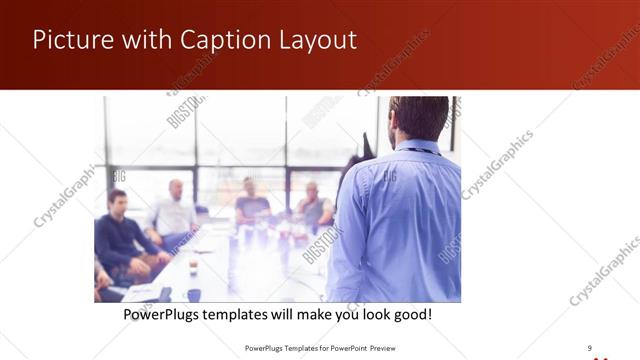 Picture with Caption presentation slide layout