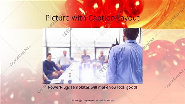 Picture with Caption presentation slide layout