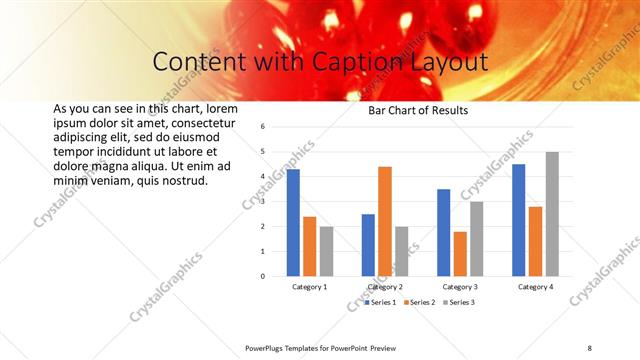 Content with Caption presentation slide layout