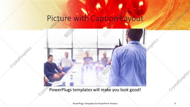 Picture with Caption presentation slide layout