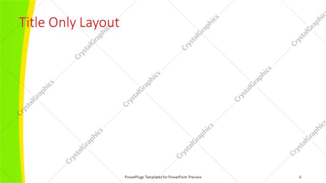 Title Only presentation slide layout