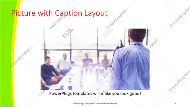 Picture with Caption presentation slide layout