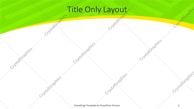 Title Only presentation slide layout