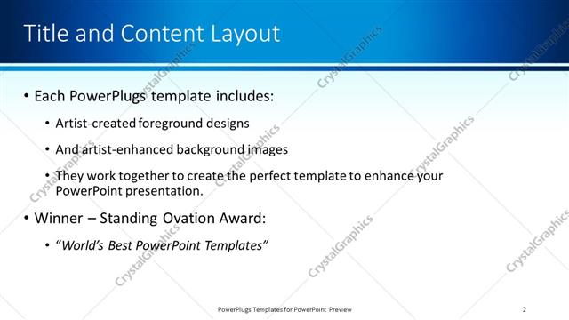 Title and Content presentation slide layout