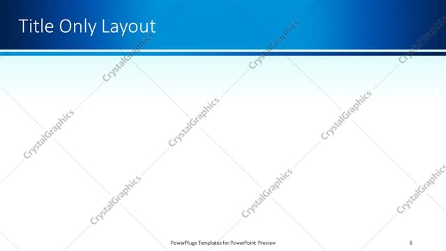 Title Only presentation slide layout