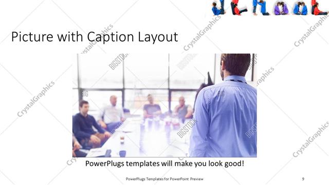Picture with Caption presentation slide layout
