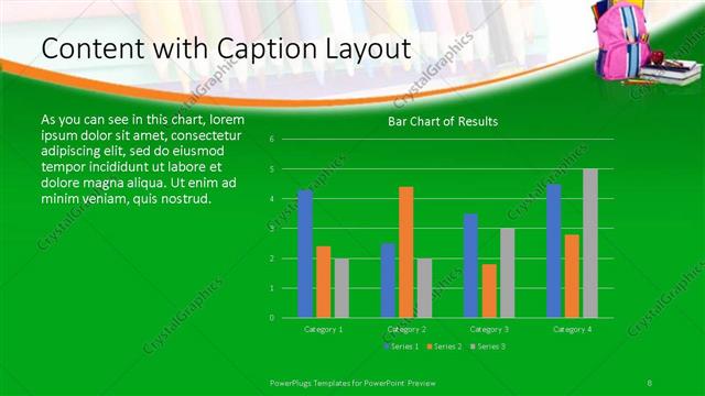 Content with Caption presentation slide layout