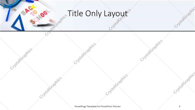 Title Only presentation slide layout