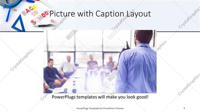 Picture with Caption presentation slide layout