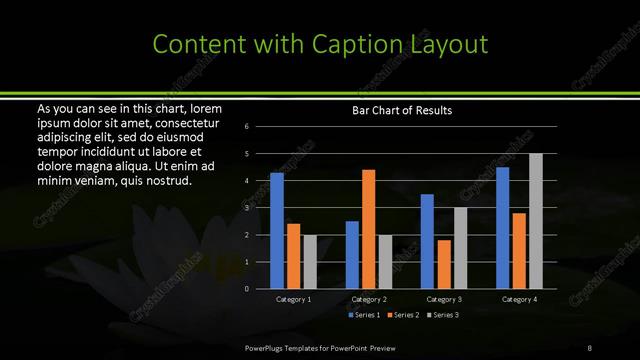 Content with Caption presentation slide layout