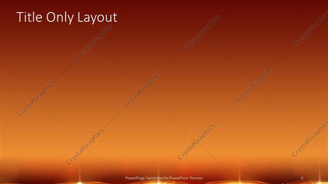 Title Only presentation slide layout