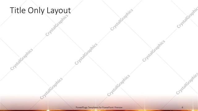 Title Only presentation slide layout