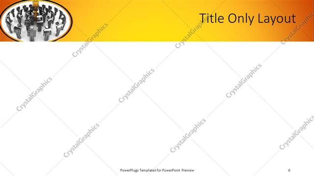 Title Only presentation slide layout