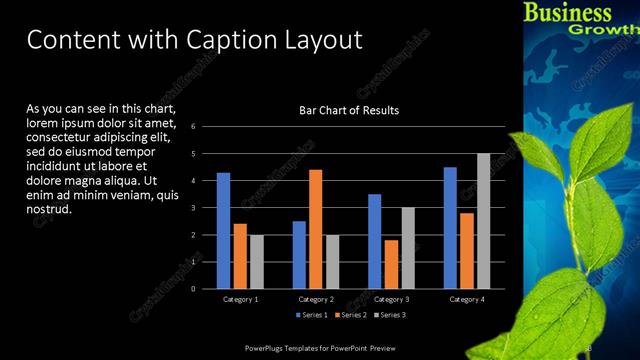 Content with Caption presentation slide layout