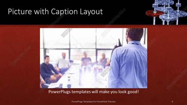 Picture with Caption presentation slide layout
