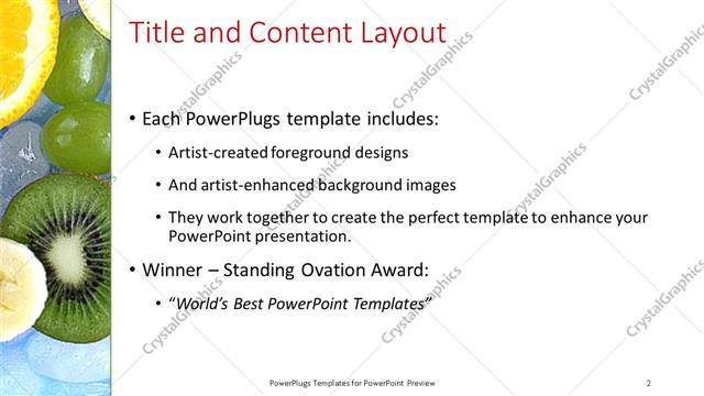 Title and Content presentation slide layout