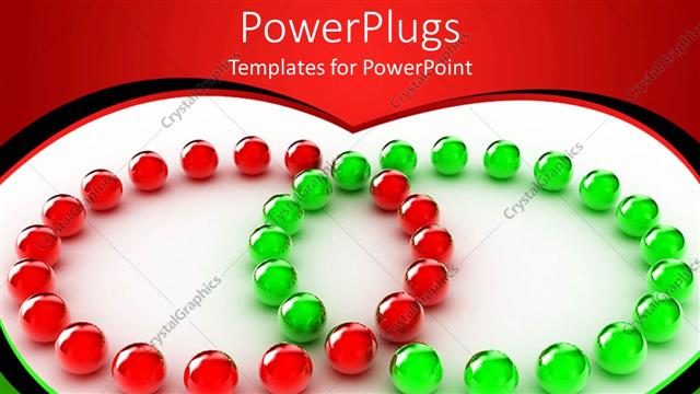  Presentation with unity - Lots of small gren and white balls in two cirlces