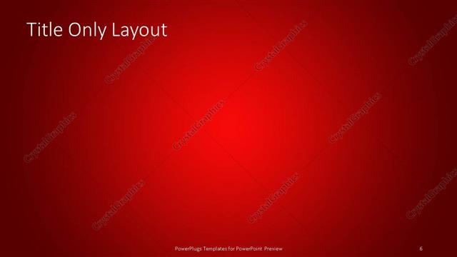 Title Only presentation slide layout