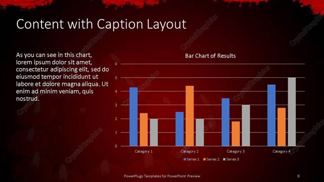 Content with Caption presentation slide layout