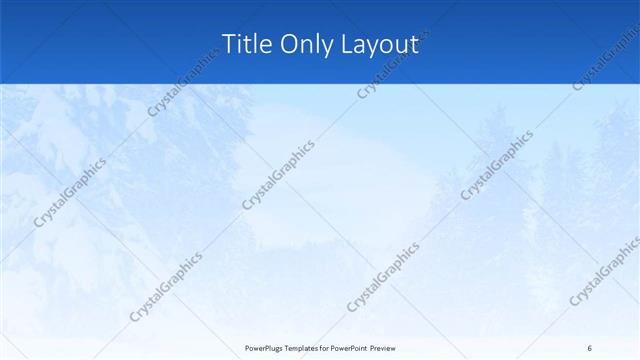 Title Only presentation slide layout