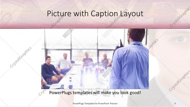 Picture with Caption presentation slide layout