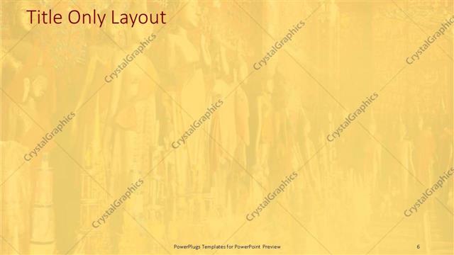 Title Only presentation slide layout