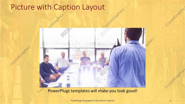 Picture with Caption presentation slide layout