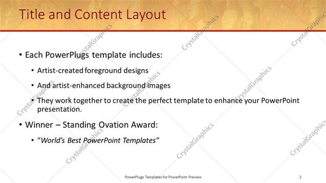 Title and Content presentation slide layout