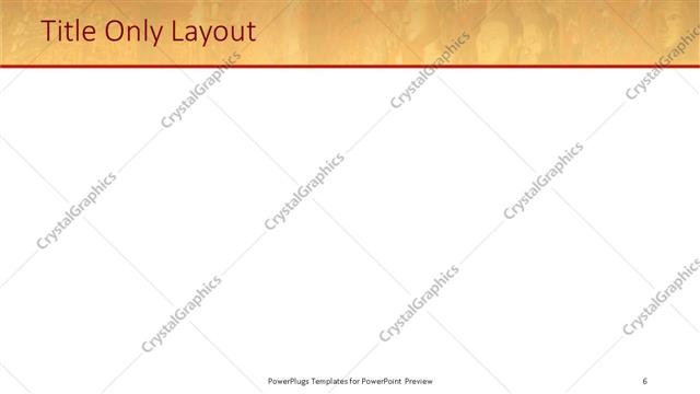 Title Only presentation slide layout