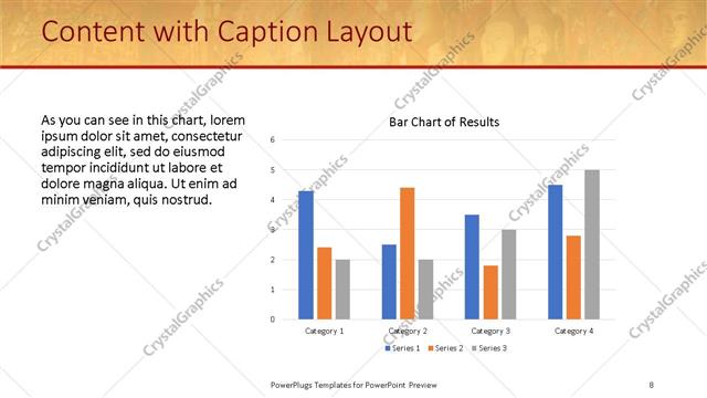 Content with Caption presentation slide layout
