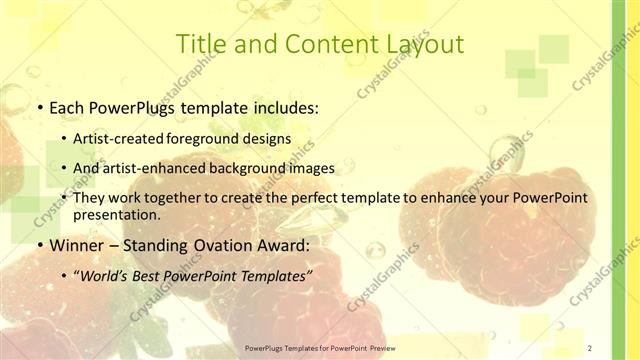 Title and Content presentation slide layout