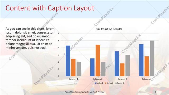 Content with Caption presentation slide layout