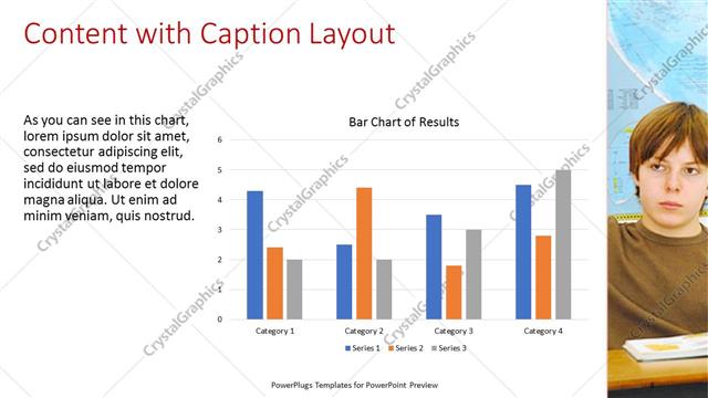 Content with Caption presentation slide layout