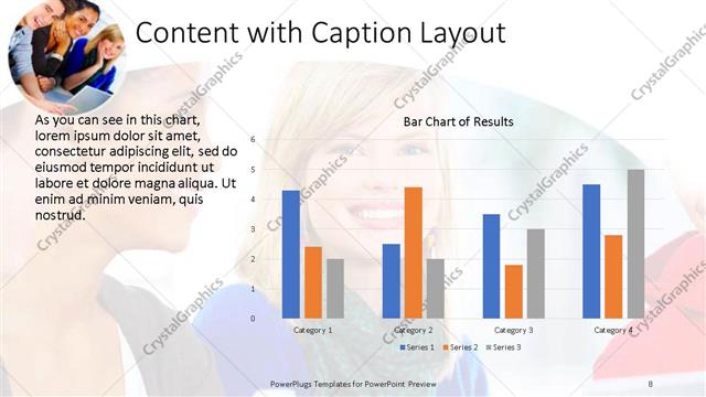 Content with Caption presentation slide layout