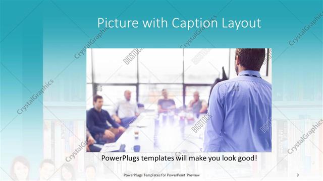 Picture with Caption presentation slide layout