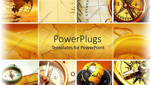  Presentation with tile - Lots of tile showing compasses, an earth globe and maps