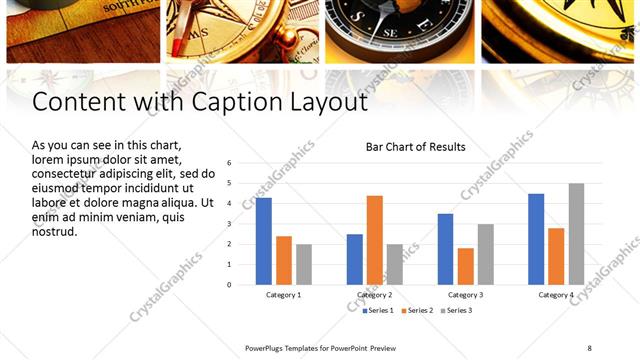 Content with Caption presentation slide layout