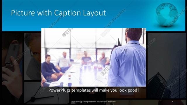 Picture with Caption presentation slide layout