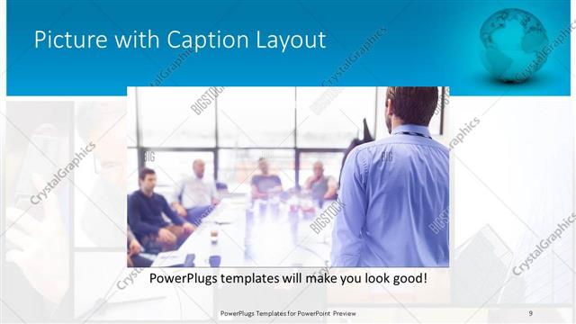 Picture with Caption presentation slide layout