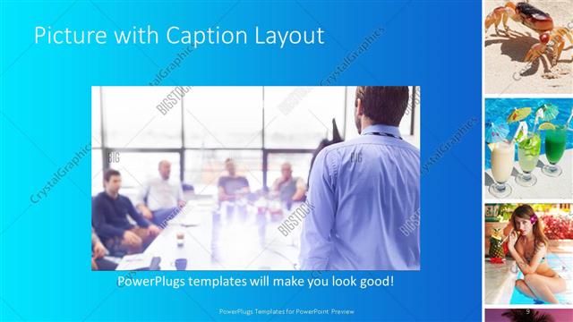 Picture with Caption presentation slide layout