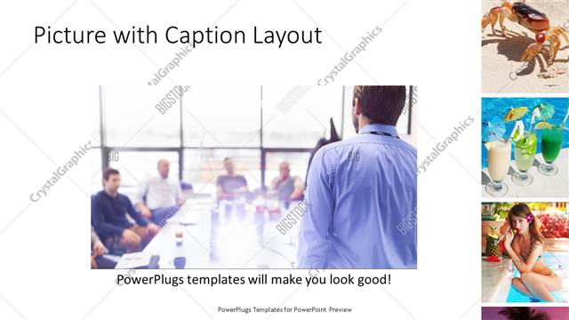 Picture with Caption presentation slide layout
