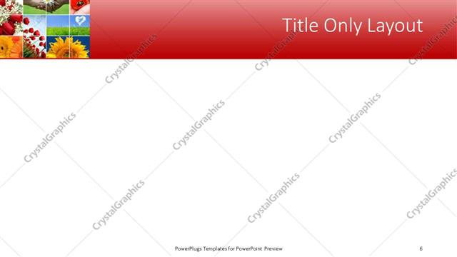 Title Only presentation slide layout