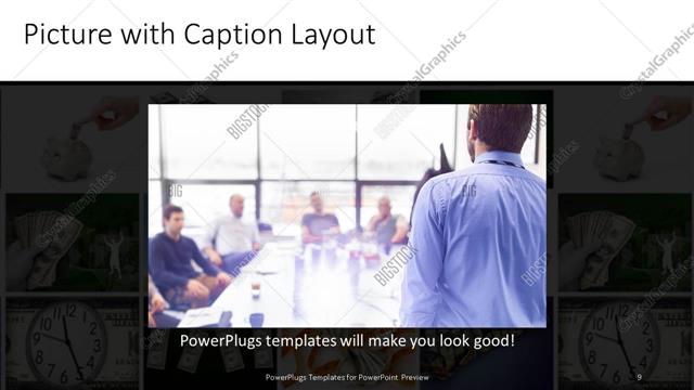 Picture with Caption presentation slide layout